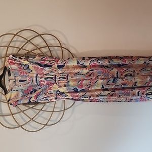 New York and Company abstract paisley print jumpsuit